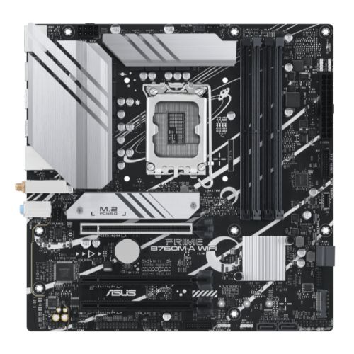 Asus PRIME B760M-A WIFI, Intel B760, 1700, Micro ATX, 4 DDR5, 2 HDMI, DP, Wi-Fi 6, 2.5G LAN, PCIe4, 2x M.2 Asus PRIME B760M-A WIFI, Intel B760, 1700, Micro ATX, 4 DDR5, 2 HDMI, DP, Wi-Fi 6, 2.5G LAN, PCIe4, 2x M.2